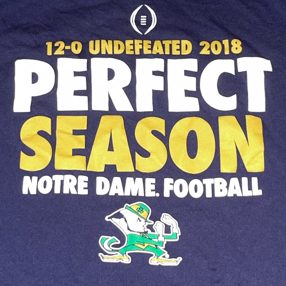 The Victory Notre Dame Football Perfect Season Long Sleeve Shirt - Picture 2 of 5